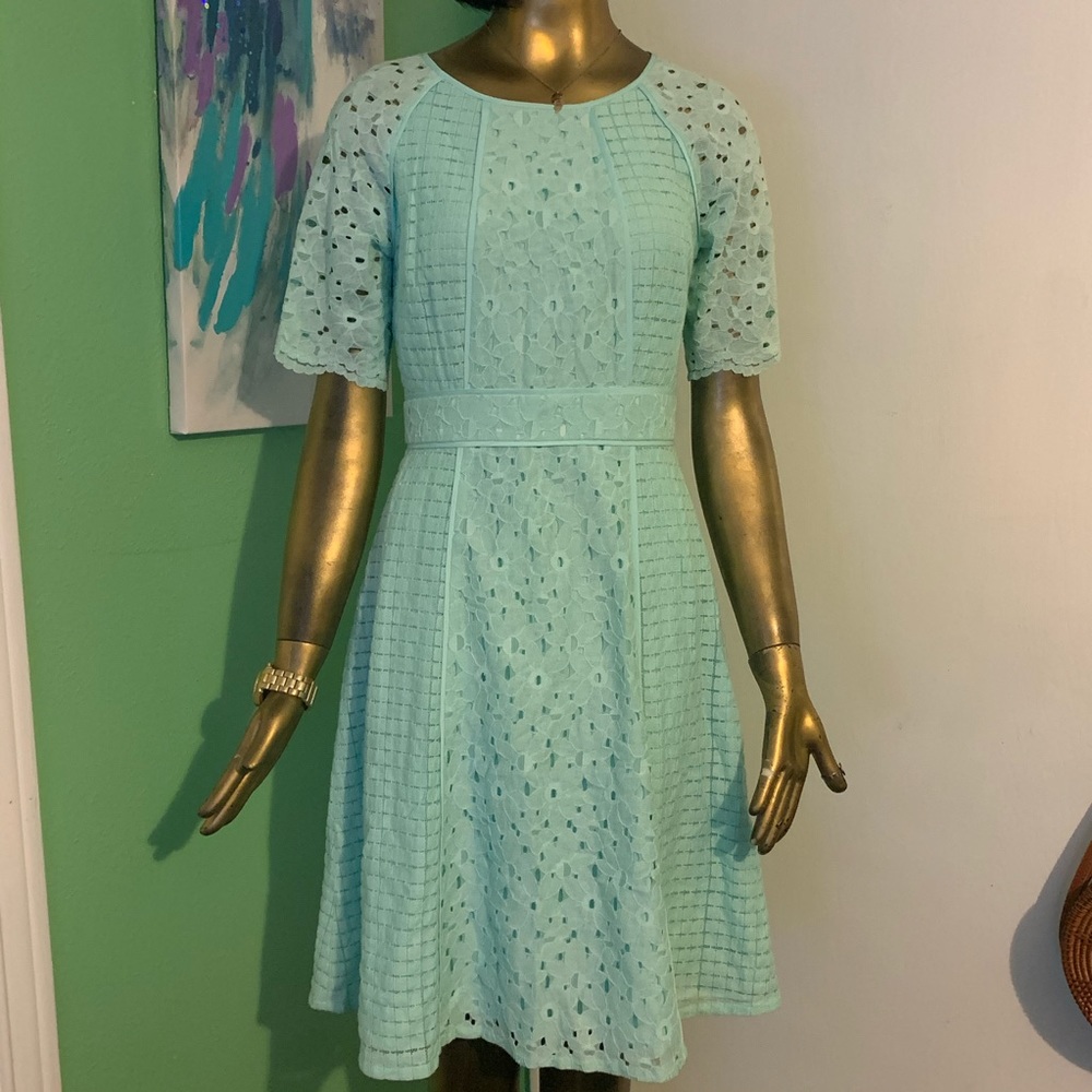 Antonio Melani floral lace A-line dress